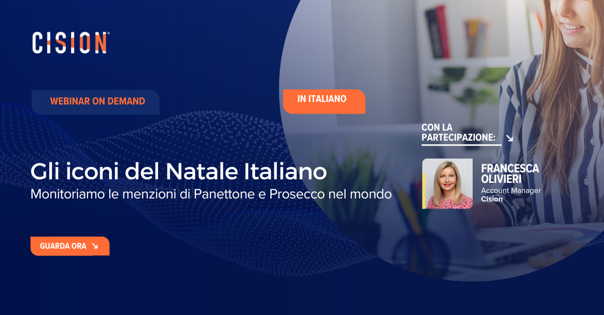 Webinar CisionOne: Gli iconi del Natale Italiano